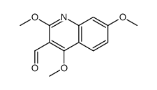 2,4,7-trimethoxyquinoline-3-carbaldehyde Structure