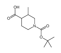 N-Boc-3-甲基-4-哌啶羧酸结构式