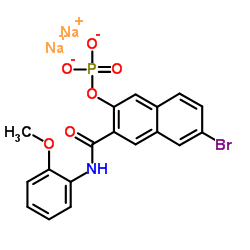 naphthol as-bi phosphate disodium salt Structure