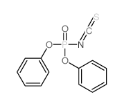 Phosphor(isothiocyanatidic)acid, diphenyl ester结构式