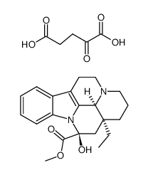 methyl (3α,14β,16α)-14,15-dihydro-14-hydroxyeburnamenine-14-carboxylate, 2-oxoglutarate (1:1) structure