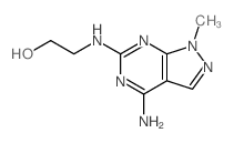 Ethanol,2-[(4-amino-1-methyl-1H-pyrazolo[3,4-d]pyrimidin-6-yl)amino]-结构式