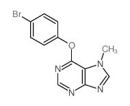 6-(4-bromophenoxy)-7-methyl-purine结构式
