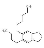 5-n-Butyl-6-n-hexylindan结构式