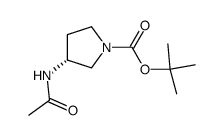 (R)-(+)-1-Boc-3-乙酰氨基吡咯烷结构式