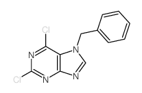 7-benzyl-2,6-dichloro-purine Structure