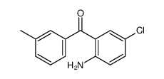 (2-amino-5-chlorophenyl)-(3-methylphenyl)methanone Structure