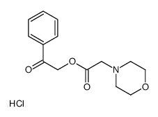 phenacyl 2-morpholin-4-ylacetate,hydrochloride Structure