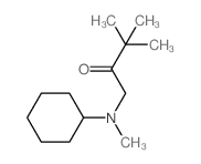 1-(cyclohexyl-methyl-amino)-3,3-dimethyl-butan-2-one Structure