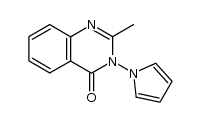 2-methyl-3-(1-pyrrolyl)-4(3H)-quinazolinone Structure