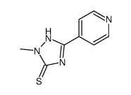 2-methyl-5-pyridin-4-yl-1H-1,2,4-triazole-3-thione结构式