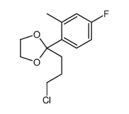 2-(3-chloropropyl)-2-(4-fluoro-2-methylphenyl)-1,3-dioxolane Structure