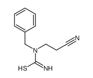Thiourea,N-(2-cyanoethyl)-N-(phenylmethyl)- Structure