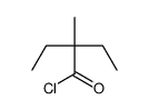 2-ethyl-2-methylbutanoyl chloride结构式