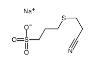 sodium 3-[(2-cyanoethyl)thio]propanesulphonate Structure