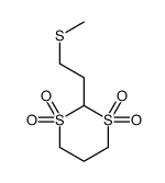 2-(2-methylsulfanylethyl)-1,3-dithiane 1,1,3,3-tetraoxide结构式