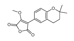 (2,2-dimethyl-chroman-6-yl)-methoxy-maleic acid anhydride Structure
