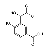 3-(2,2-dichloro-1-hydroxyethyl)-4-hydroxybenzoic acid结构式
