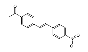 1-[4-[2-(4-nitrophenyl)ethenyl]phenyl]ethanone结构式