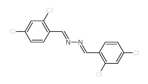 1-(2,4-dichlorophenyl)-N-[(2,4-dichlorophenyl)methylideneamino]methanimine结构式