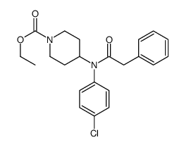 ethyl 4-(4-chloro-N-(2-phenylacetyl)anilino)piperidine-1-carboxylate结构式