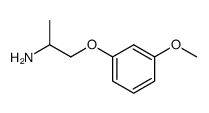 1-(3-methoxyphenoxy)propan-2-amine结构式