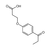 3-(4-propanoylphenoxy)propanoic acid Structure