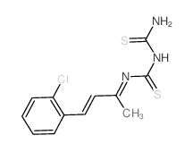 [(Z)-[(E)-4-(2-chlorophenyl)but-3-en-2-ylidene]thiocarbamoyl]thiourea结构式