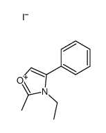 3-ethyl-2-methyl-4-phenyl-1,3-oxazol-3-ium,iodide Structure