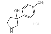 3-对甲苯-吡咯烷-3-醇盐酸盐结构式