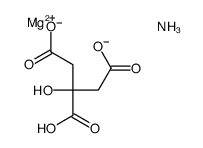 citric acid, ammonium magnesium salt Structure