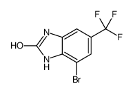 4-溴-6-三氟甲基-1,3-二氢苯并咪唑-2-酮结构式