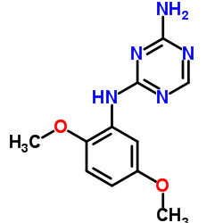 N-(2,5-Dimethoxyphenyl)-1,3,5-triazine-2,4-diamine结构式