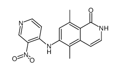 5,8-Dimethyl-6-(3-nitro-4-pyridylamino)isoquinolin-1(2H)-one Structure