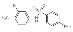 4-amino-N-(3-bromo-4-methyl-phenyl)benzenesulfonamide结构式