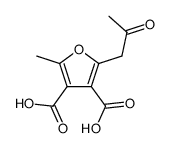 2-methyl-5-(2-oxo-propyl)-furan-3,4-dicarboxylic acid Structure