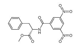 N-(3,5-dinitrobenzoyl)phenylalanine methyl ester Structure