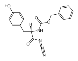 N-Carbobenzoxy-L-tyrosyl azide结构式