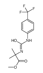 methyl 2-methyl-2-[[4-(trifluoromethyl)phenyl]carbamoylamino]propanoat e Structure