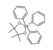 4,4,5,5,-tetramethyl-2,2,2-triphenyl-1,3,2λ(5)-dioxastibolane Structure