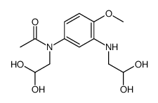 N-(2,2-dihydroxyethyl)-N-[3-(2,2-dihydroxyethylamino)-4-methoxyphenyl]acetamide Structure