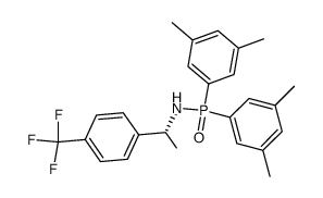 (R)-N-(1-(4-trifluoromethylphenyl)ethyl) bis(3,5-dimethylphenyl)phosphinamide Structure