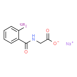 2-Iodohippuric acid sodium salt-125I Structure