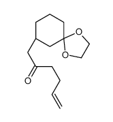 1-[(7R)-1,4-dioxaspiro[4.5]decan-7-yl]hex-5-en-2-one结构式