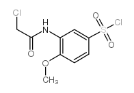 3-(2-氯乙酰基氨基)-4-甲氧基苯磺酰氯结构式