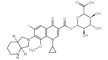 Moxifloxacin Acyl-b-D-glucuronide结构式