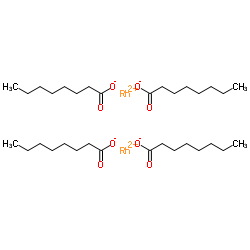Rhodium(2+) octanoate (1:2) Structure
