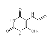 Formamide,N-(1,2,3,4-tetrahydro-6-methyl-2,4-dioxo-5-pyrimidinyl)- Structure