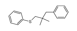 2,2-dimethyl-3-phenylpropyl phenyl sulfide Structure