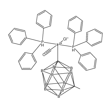 1-[Ir(H)(Cl)(CO)(PPh3)2]-7-CH3-1,7-(σdicarba-closo-dodecaborane(12)) Structure
